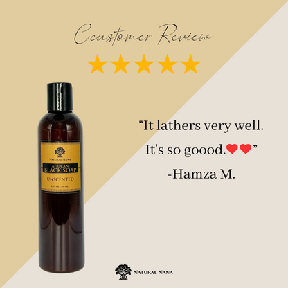 Liquid Black Soap - Natural Nana